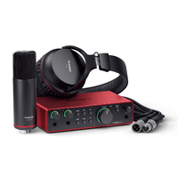 Focusrite Scarlett 2i2 Studio 4th Gen USB Interface with Mic and Headphones
