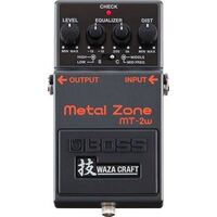 Boss MT-2W Waza Craft Metal Zone High-Gain Effects Pedal