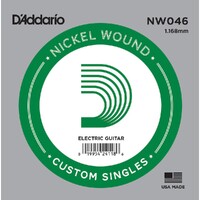 D'Addario NW046 .046 XL Nickel Wound Electric Guitar Single String