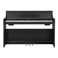 NU-X WK310 Upright 88-Key Digital Piano with Flip-Top in Black Finish