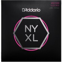 D'Addario NYXL45100 Nickel Wound Bass Guitar Strings Regular Light 45-100 Long Scale