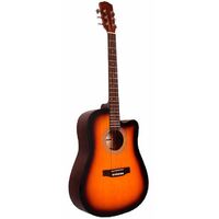 Odessa Acoustic Guitar with Cutaway in Sunburst Semi-Matte Finish