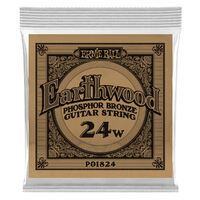 Ernie Ball 1824 .024 Earthwood Phosphor Bronze Acoustic Guitar String Single