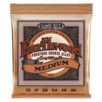 Ernie Ball 2144 13-56 Earthwood Phosphor Bronze Light Acoustic Guitar Strings