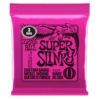 Ernie Ball 9-42 Super Slinky Nickel Wound Electric Guitar Strings 3-PACK 