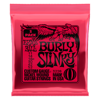 Ernie Ball P03226 Burly Slinky Nickel Wound Electric Strings - 11-52 - 3 Pack