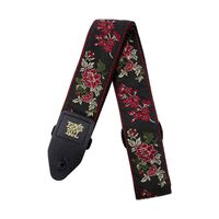 Ernie Ball Red Rose Jacquard Guitar Strap