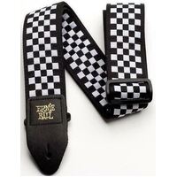 Ernie Ball 4149 Jacquard Strap Black and White Checkered