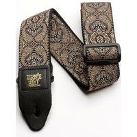 Ernie Ball 4163 Jacquard Strap Gold and Black Paisley