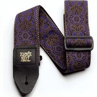 Ernie Ball 4164 Purple Paisley Jacquard Strap Polypro Guitar Strap