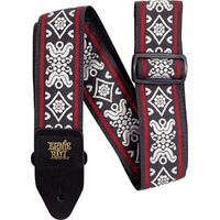 Ernie Ball Jacquard Strap Blackjack Red