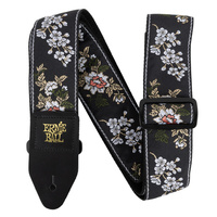 Ernie Ball P05362 Jacquard Guitar Strap - White Blossom