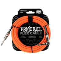 Ernie Ball Flex Instrument Cable Straight/Angle 20ft - Orange
