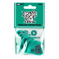 Ernie Ball 9196 2.0mm Teal Everlast Picks - 12 Pack