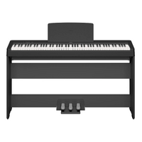 Yamaha P-145BT 88 Key Portable Digital Piano Black w/ L-100B Stand and LP-5A Pedal Unit