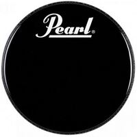 Pearl 22" Black Drum Head w/ Perimeter EQ & Logo
