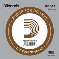 D'ADDARIO PB022 PHOSPHOR BRONZE SINGLE 022