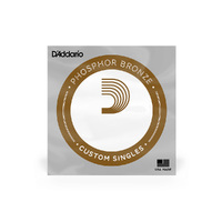 D'Addario PB052 Phosphor Bronze Wound Acoustic Guitar Single String