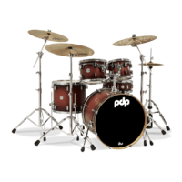 PDP Concept Maple Series 5-Piece Shell Pack Satin Tobacco Burst