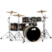 PDP Pacific Drums Satin Charcoal Burst Concept Maple 7pc Shell Pack