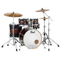Pearl Decade Maple 5 Piece 22" Fusion Plus Drum Kit - Satin Brown Burst Finish