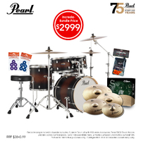 Pearl Decade Maple 22" Fusion Plus INCREDA-BUNDLE - Satin Brown Burst