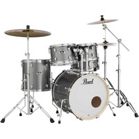 Pearl Export Plus 20" Fusion Pack - 5 Piece Kit Stool Zildjian Planet Z Cymbal Pack + Tuner Fish Essentials Pack & Sticks - Grindstone Sparkle