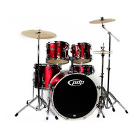 PDP Mainstage Drum Kit Candy Apple Red w/ Upgraded Evans American Heads