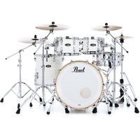 Pearl Masters Maple/Gum 4-piece Shell Pack - Silver White Swirl