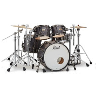Pearl Masters Maple/Gum 4-piece Shell Pack - Satin Charred Oak