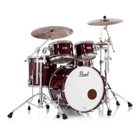 Pearl Masters Maple Pure 22" 4-Piece Shell Pack w/R2 Pipe  - Wine Red Lacquer