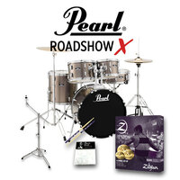 Pearl Roadshow-x 22" Fusion Plus Drum Kit Pack Bronze Metallic