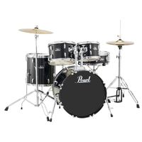 Pearl Roadshow 22" Fusion Plus Drum Kit W/Cymbals And Hardware - Black