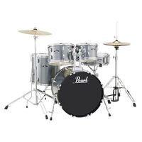 Pearl Roadshow 22" Fusion Plus Drum Kit W/Cymbals And Hardware - Charcoal Metallic