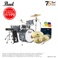 Pearl Roadshow-x Evolve 18" Charcoal Metallic Drum Kit