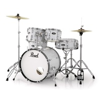Pearl Roadshow Junior Kit w/ Hardware & Cymbals & Throne - Pure White