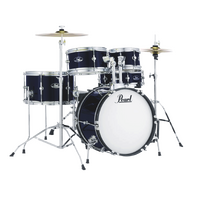 Pearl Roadshow Junior Kit w/ Hardware & Cymbals & Throne - Blue Metallic