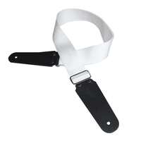 White Webbing Guitar Strap - POLY-WHITE
