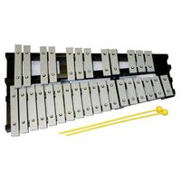 Percussion Plus 30-Note Glockenspiel with Black Wood Folding Frame & Bag