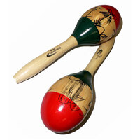 Percussion Plus PPM1 Wood Maracas 3 Colour