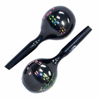 Percussion Plus PPM3 Wood Maracas 28cm Round