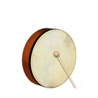 Percussion Plus 10" Handheld Frame Drum with Wooden Beater