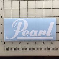 Pearl Logo Sticker - White