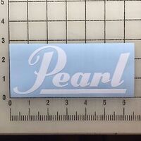 Pearl Logo Sticker - White