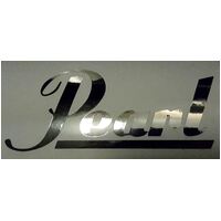 Pearl Logo Sticker - Chrome