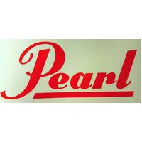 Pearl Logo Sticker - Red