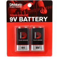 D'Addario PW-9V-02 Tour-Grade 9V Battery - 2 Pack