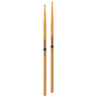 Promark R7AAGC Rebound 7A ActiveGrip Clear Hickory Drumsticks