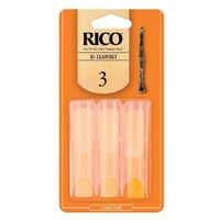 Rico RCA0330 3.0 Strength Reeds for Bb Clarinet, Pack of 3