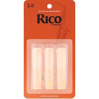 Rico RJA0320 2.0 Strength Reeds for Alto Sax (Pack of 3)